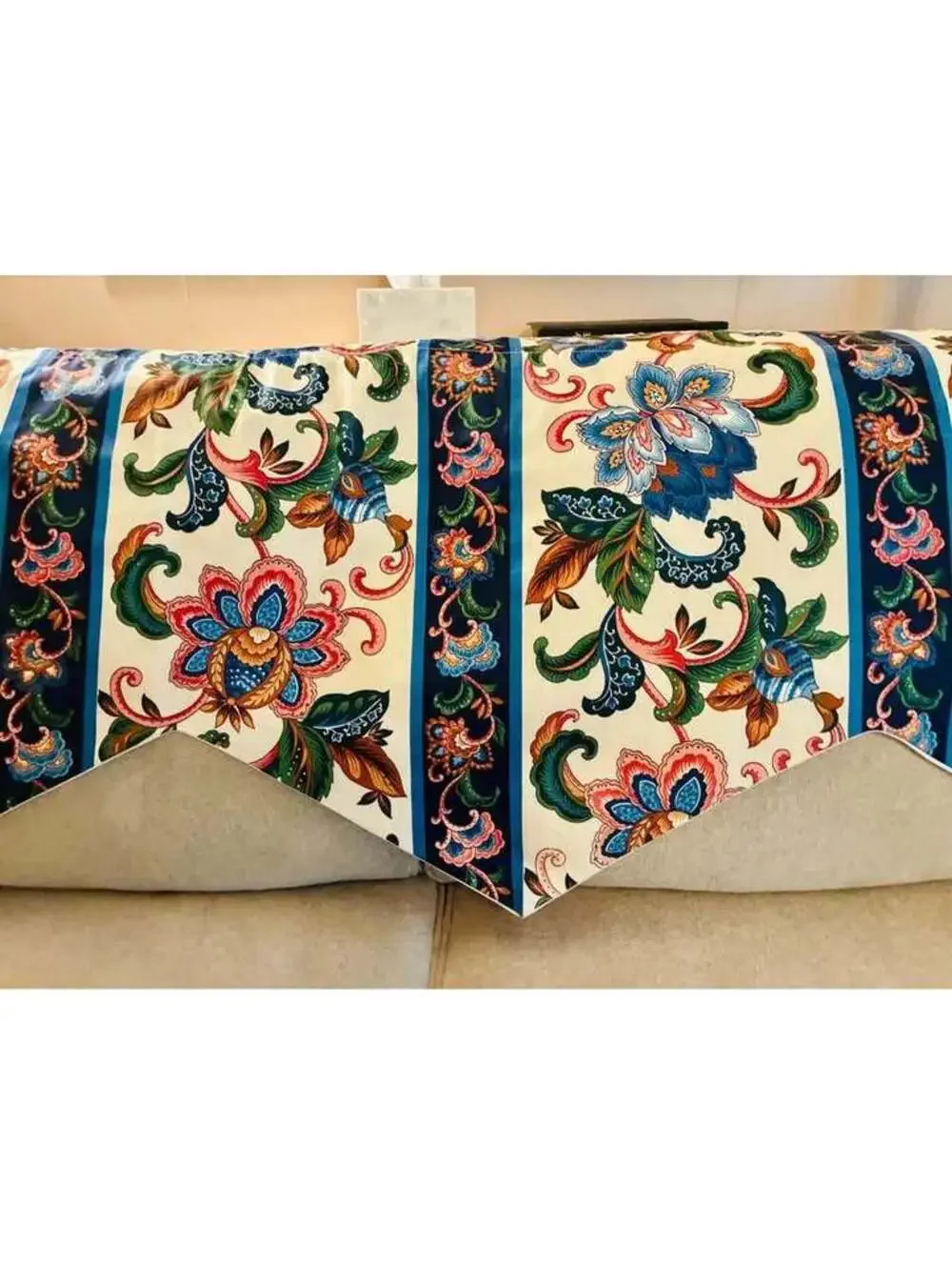 Vintage Floral Jacobean Print Extra Wide Custom Valance 180